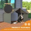 Outdoor Dog Bed Dog Shade Shelter, Portable Pet Tent, Water Resistant Dog House for Shade Protection, Outdoor, Garden, Patio, Backyard, Gray