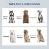 PawHut Large Elevated Dog Bowls with Storage Drawer Containing 21L Capacity Raised Dog Feeding Station with 2 Stainless Steel Bowls Brown