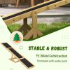PawHut Wooden Dog Agility Seesaw for Training and Exercise, Yellow