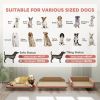 PawHut Dog Sofa Bed w/ Adjustable Armrest & Backrest for Small, Medium & Large Dogs, Pink